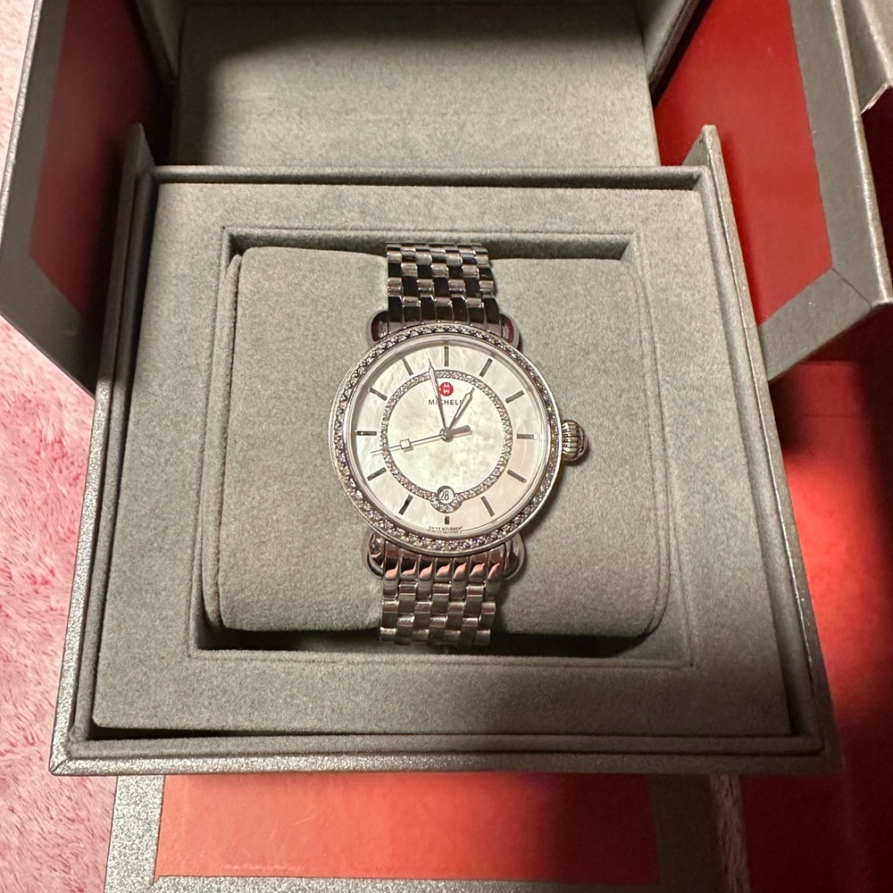 💎💎 Michele CSX Diamond Watch with matching bracelet 💎💎